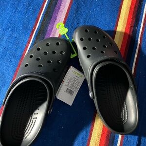 Men’s CROCS Black Textured Clogs